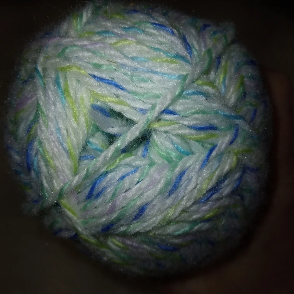 YARN Patons Beehive Baby Sport, Colorway Big Boy, blues, green, white